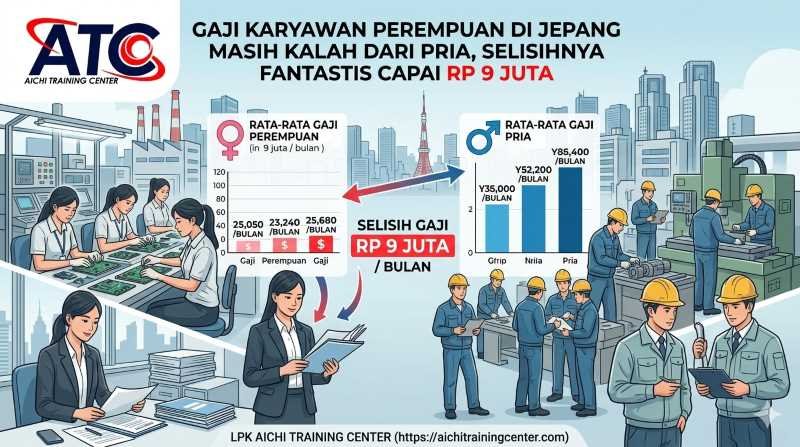 Gaji Karyawan Perempuan di Jepang Masih Kalah dari Pria, Selisihnya Fantastis Capai Rp 9 Juta