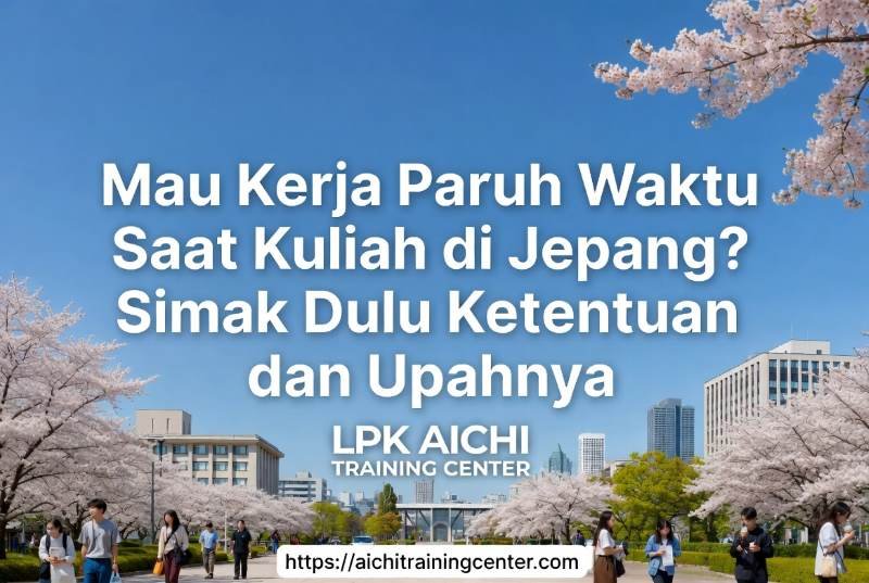 Mau Kerja Paruh Waktu Saat Kuliah di Jepang Simak Dulu Ketentuan dan Upahnya